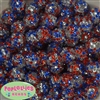 16mm USA Confetti  Rhinestone Beads 20 pack