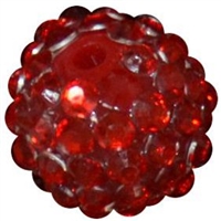 16mm Red Metallic Rhinestone Beads