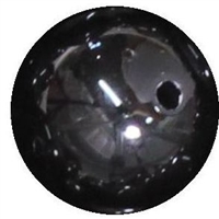 16mm Black Acrylic Bubblegum Beads