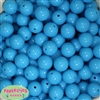 16mm Blue Acrylic Bubblegum Beads