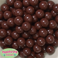 16mm Brown Acrylic Bubblegum Beads Bulk
