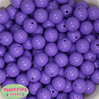 16mm Lavender Acrylic Bubblegum Beads