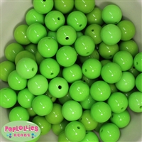 16mm Lime Green Acrylic Bubblegum Beads