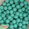 16mm Mint Acrylic Bubblegum Beads