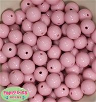 16mm Pale Pink Acrylic Bubblegum Beads Bulk