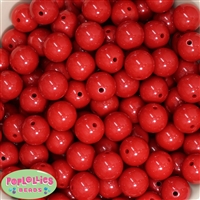 16mm Red Acrylic Bubblegum Beads Bulk