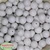 16mm White Acrylic Bubblegum Beads
