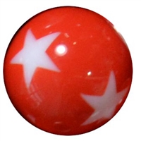 16mm Red Star Acrylic Bubblegum Beads