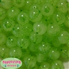 20mm Lime Green Fizzy Bubblegum Bead