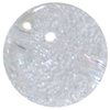 20mm Clear White Fizzy Bubblegum Bead