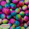 20mm Tie Dye Print Bubblegum Beads