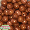 20mm Wood Style Acrylic Bubblegum Bead