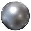 24mm Matte Silver Faux Pearl Bubblegum Beads