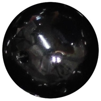 24mm Black Faux Pearl Bubblegum Beads