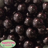 24mm Cocoa Brown Faux Pearl Bubblegum Beads