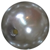 24mm Gray Acrylic Faux Pearl Bubblegum Beads