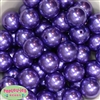 24mm Purple Faux Pearl Bubblegum Beads