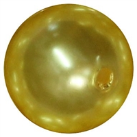 24mm Yellow Faux Pearl Bubblegum Beads