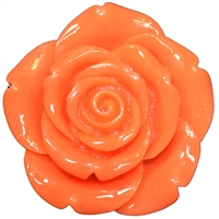 45mm Orange Resin Flower Beads