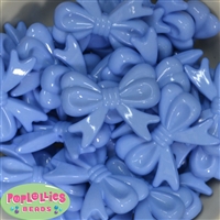 45mm Baby Blue Bow Bubblegum Beads