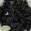 45mm Black Bow Bubblegum Beads Bulk