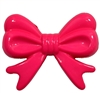 45mm Hot Pink Bow Bubblegum Beads