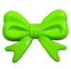 45mm Lime Green Bow Bubblegum Beads