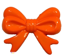 45mm Orange Bow Bubblegum Beads