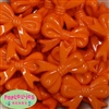 45mm Orange Bow Bubblegum Beads Bulk