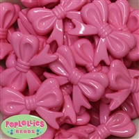 46mm Pink Bow Bubblegum Beads