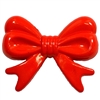 45mm Red Bow Bubblegum Beads