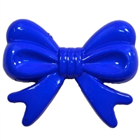 45mm Royal Blue Bow Bubblegum Beads