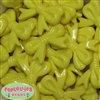 45mm Yellow Bow Bubblegum Beads Bulk