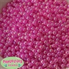 6mm AB shiny coated Clear Hot Pink Spacer Beads 50