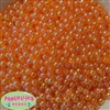 6mm Orange AB shiny coated Clear Spacer Beads 200