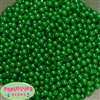 6mm Christmas Green Pearl Spacer Beads