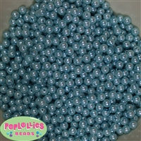 6mm Light Blue Pearl Spacer Beads