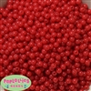 6mm Red Solid  Spacer Beads