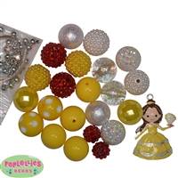 Belle Beauty Bubblegum Bead DIY Necklace Kit