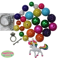 Rainbow Unicorn Necklace DIY Kit