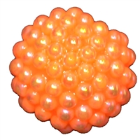 20mm Orange Berry Acrylic Bubblegum Beads