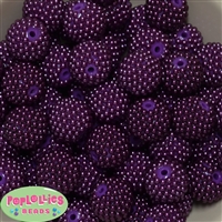 20mm Purple Berry Acrylic Bubblegum Beads