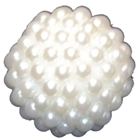 20mm White Berry Acrylic Bubblegum Beads