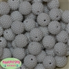 20mm White Berry Acrylic Bubblegum Beads
