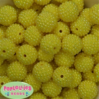 20mm Yellow Berry Acrylic Bubblegum Beads