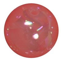 20mm Coral Shiny AB Bubble Style Acrylic Gumball Bead
