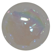 20mm White Shiny AB Bubble Style Acrylic Gumball Bead