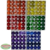 Bulk Mix of Rainbow Bright Theme Bubblegum Beads 120pc