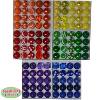 Bulk Mix of Rainbow Bright Theme Bubblegum Beads 120pc