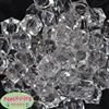 20mm Clear Ice Cube Bubblegum Bead Bulk